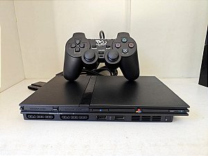 Playstation 2 Slim BIVOLT + OPL Com 8 Jogos no Pen Drive - SEM LEITOR