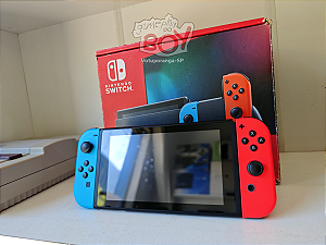 Nintendo Switch V2 Desbloqueado Com 6 jogos e Cartão de 128Gb Seminovo