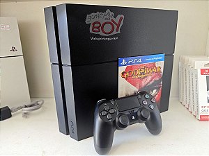 Playstation 4 Fat 500gb ou 1Tb Com 1 Jogo Seminovo