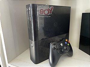 Xbox 360 Super Slim 2015 Desbloqueio LTU + Exploit Com 20 Jogos + 4500 Retrô