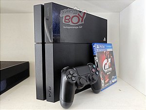 Playstation 4 Fat 500gb ou 1Tb Com 1 Jogo Seminovo - Gran Turismo Sport