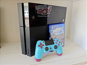 Playstation 4 Fat 500gb Com 1 Jogo Seminovo