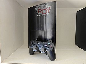Playstation 3 Super Slim 320Gb + FC24 + 20 Jogos + 14 Mil Retrô D.e.s.b.l.o.q. - Seminovo