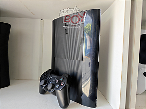 Playstation 3 Super Slim 250Gb + FC24 + 15 Jogos + 14 Mil Retrô D.e.s.b.l.o.q. - Seminovo