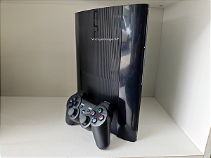 Playstation 3 Super Slim 250Gb + FC24 + 10 Jogos + 14 Mil Retrô D.e.s.b.l.o.q. - Seminovo