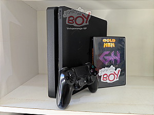 Playstation 4 Slim Desbloq 1Tb Com 15 Jogos e 3000 Retrô Seminovo