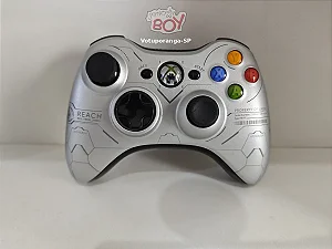 Controle Xbox 360 Sem Fio Original Ed. Halo Reach Seminovo