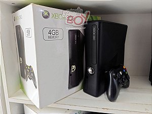 Xbox 360 Slim RGH 3 e LT 3 Com 20 a 150 Jogos + 4500 Jogos Retrô COM CAIXA