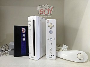 Nintendo Wii Branco + HD 160Gb + 45 jogos + 2000 Jogos Retrô