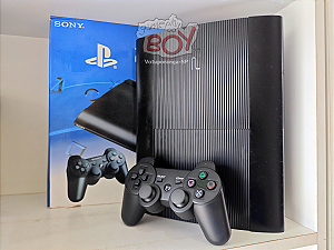 Playstation 3 Super Slim 500Gb + FC 24 + 32 Jogos + 14 Mil Retrô D.e.s.b.l.o.q. - Seminovo