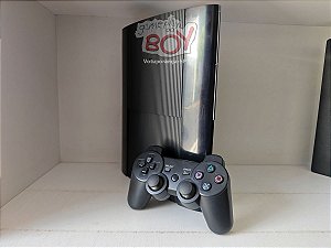 Playstation 3 Super Slim 500Gb + FC 24 + 32 Jogos + 14 Mil Retrô D.e.s.b.l.o.q. - Seminovo
