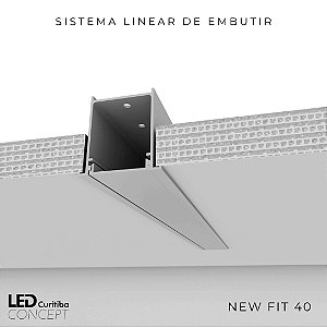 Sistema Linear Embutir New Fit40 - Newline