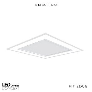Embutido Fit Edge – Bivolt 127v / 220v Led 3000k – 295 x 295 x 45mm - Newline