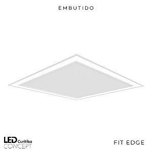 Embutido Fit Edge – Bivolt 127v / 220v Led 3000k – 420 x 420 x 45mm - Newline