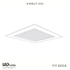 Embutido Fit Edge – Bivolt 127v / 220v Led 4000k – 230 x 230 x 45mm - Newline