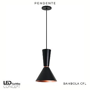 Pendente Bambola Cfl E27 – Bivolt 127v / 220v – 230 X 230 X 340mm - Newline