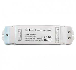 Amplificador para fita RGBW - 12V~24V / 240W~480W - Eklart