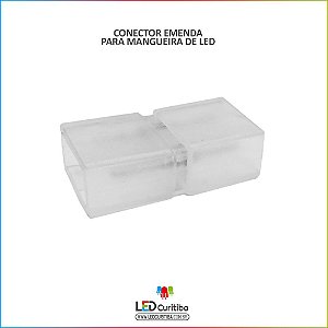 Conector Emenda Reta Para Mangueira De Led