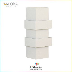 Arandela #101 Branca Interna / Externa 1 Lampadas G9 100x100x210mm - Halopin 40w / 3w Led