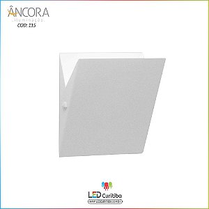 Arandela #115 Branca Interna / Externa 2 Lampadas G9 180x150x40mm - Halopin 40w / 3w Led