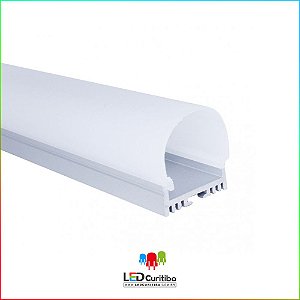 Perfil de Sobrepor-Pendente Redondo para LED em Alumínio EKPF81