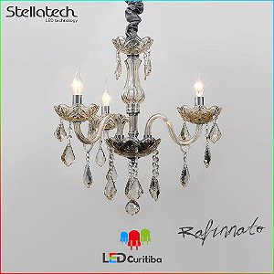 LUSTRE PENDENTE STELLA REFINNATO Translucido Stella SD9810-3 (52cm) -  3xE14 520x530x108 (mm)