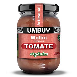 Molho Orgânico de Tomate Temperado Umbuy Orgânicos 255g