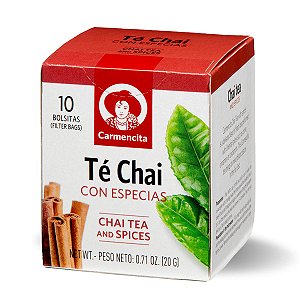 Chá Chai Com Especiarias Carmencita 20g