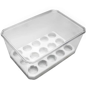 Organizador de Ovos Empilhável: Mantenha Seus Ovos Frescos e Organizados com Este Suporte Modular para 30 Ovos