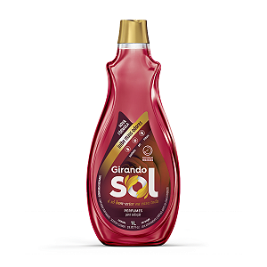 Limpador Perfumado Pura Sedução Girando Sol 1L, Higienizador Multiuso Perfumado, Vermelho, Perfumação Prolongada Para Ba