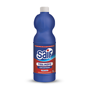 Limpador Tira Mofo Cloro Ativo Concentrado Saif 1L, Removedor De Mofo E Limo Com Cloro Ativo, Azul, Remove Mofo, Limo E