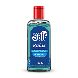 Limpador Perfumado Concentrado Kaiak Saif 120Ml, Higienizador Concentrado Perfumado Odorizador De Ambiente, Azul, Aroma