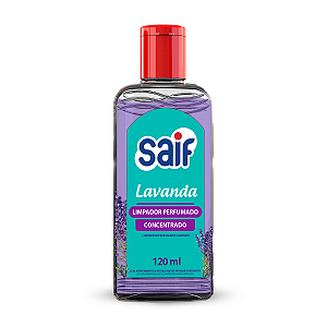 Limpador Perfumado Concentrado Lavanda Saif 120Ml, Higienizador Concentrado Perfumado Odorizador De Ambiente, Roxo, Conf