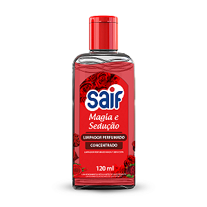 Limpador Perfumado Concentrado Magia E Sedução Saif 120Ml, Higienizador Concentrado Perfumado Odorizador De Ambiente, Ve