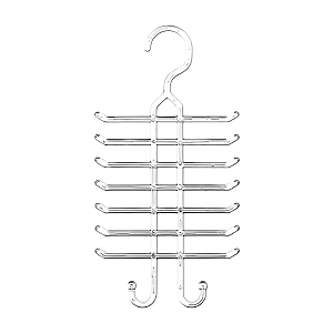 Cabide Para Gravatas Cristal Cinquetti, Suporte De Gravatas, Incolor, Organização Com Elegância, Proteção E Durabilidade