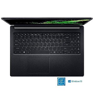Notebook Acer Aspire 3 A315-34-c5ey 15.6, Celeron N4000, 4gb, 500gb Hdd, W10, Preto