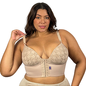 Sutiã Modelador Bojo com Renda Plus Size