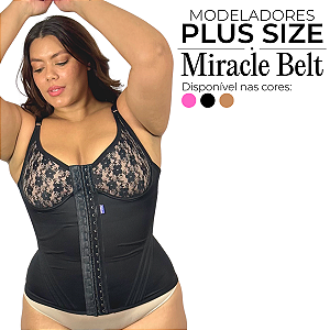 Cinta Modeladora Busto Pré Moldado Plus Size