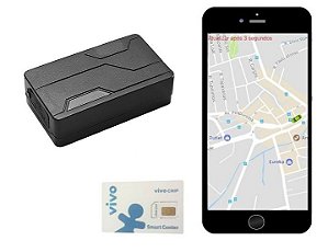 Combo GUARDIÃO - Rastreador / Bloqueador + App's + Chip M2m Vivo