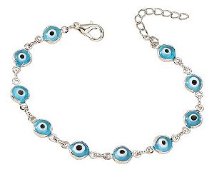 Pulseira Olho Turco da Sorte Azul