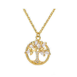 Colar Árvore Da Vida Dourado