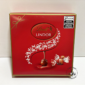 Bombom de chocolate importado Lindor ao leite 112gr