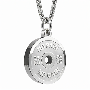 COLAR COM PINGENTE ANILHA NO PAIN NO GAIN