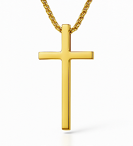 Colar com pingente crucifixo luv