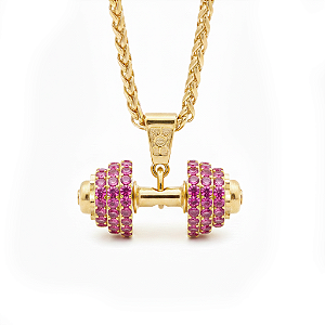 Colar halter supreme luxury pink gold