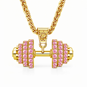 Colar halter supreme luxury pink gold