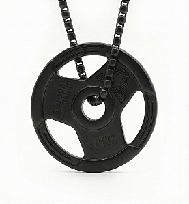 Colar com píngente anilha raiz black