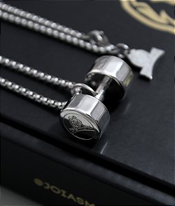 COLAR COM PINGENTE HALTER DECAGONAL