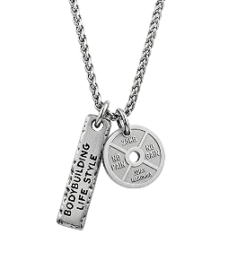 COLAR COM PINGENTE BODYBUILDING LIFE STYLE