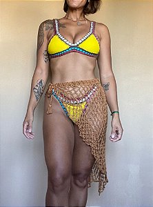 Saída de praia saia pareô Gaia Craft